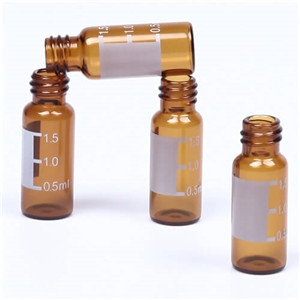 8mm amber LC-MS vial with patch